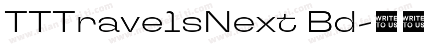 TTTravelsNext Bd字体转换